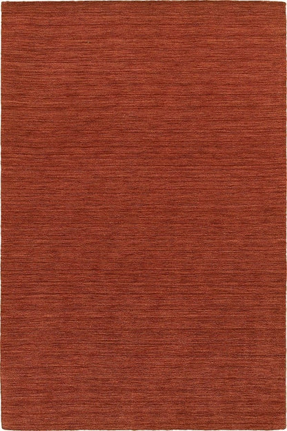 Hand Tufted Rug - Rust